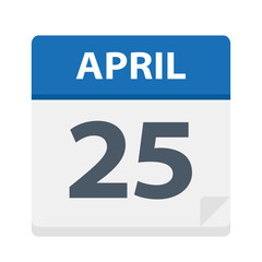 April 25 - Calendar Icon