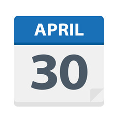 April 30 - Calendar Icon