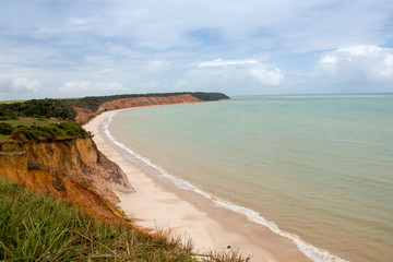 Stretch of Beach in the Northeast of Brazil Known as Paria do Carro Quebrado in the State of Alagoas 