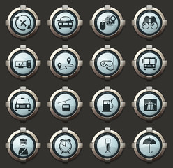 Travel icons set