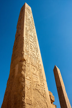 Obelisks in the temple of Karnak - Luxor, Egypt