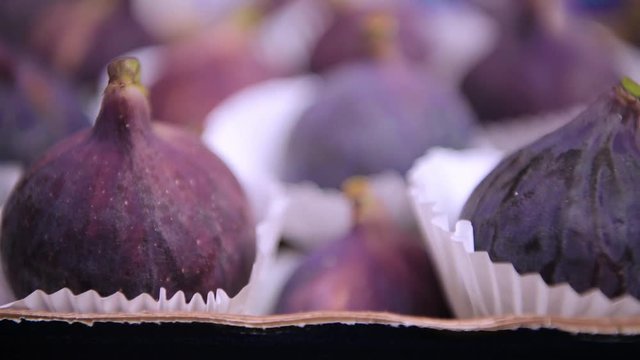 Common figs harvest close up 