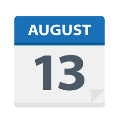 August 13 - Calendar Icon