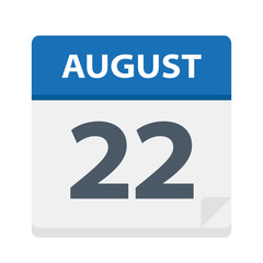 August 22 - Calendar Icon