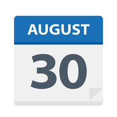 August 30 - Calendar Icon