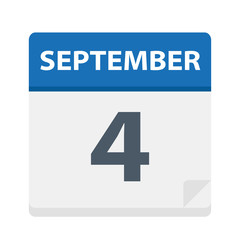 September 4 - Calendar Icon