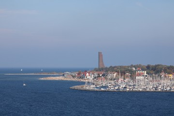 Fototapeta na wymiar coast with harbor