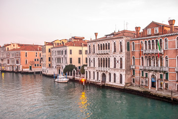 The grand canal of the city of Venice