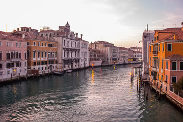 Fototapeta na wymiar The grand canal of the city of Venice