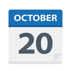 October 20 - Calendar Icon