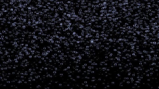 Boiling water gives off bubbles.Bubbles rising up. Boiling water, closeup
