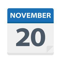 November 20 - Calendar Icon