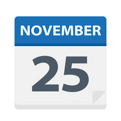 November 25 - Calendar Icon