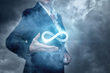 The concept is the innovative idea boundless.