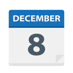 December 8 - Calendar Icon