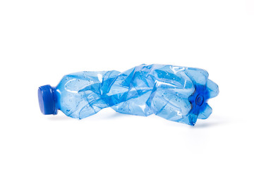 Fototapeta premium plastic waste bottle isolated on white