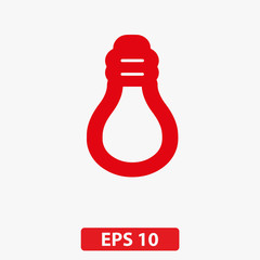 Lightbulb icon. Vector