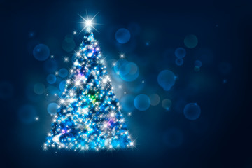 Glitter christmas tree