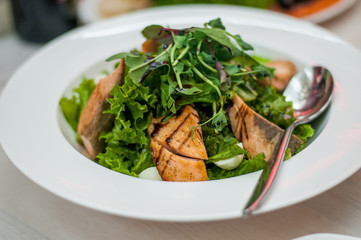 salad with chicken and vegetables