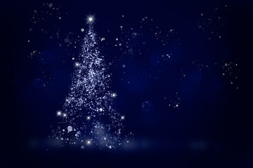 Glitter christmas tree
