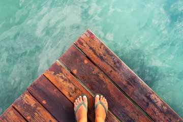 Feets on dock