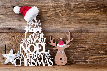 Christmas tree, Noel wish, spruce of the letters.