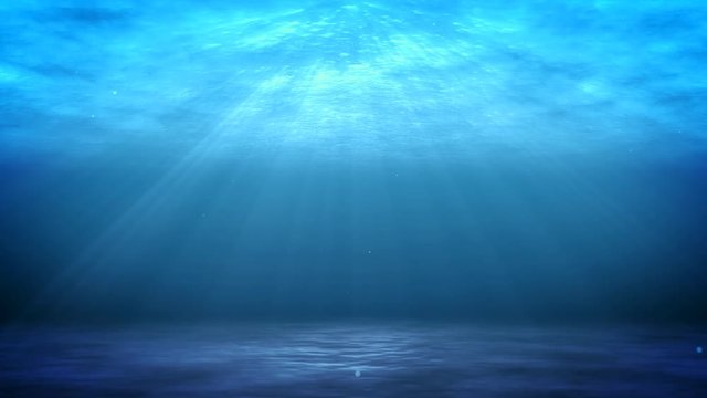 グランブルー、海の底から海面の太陽光をながめる