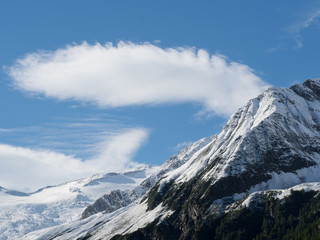Mountain range snowcapped