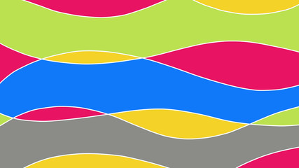 Acid colors horizontal curve lines texture