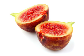 Fresh figs fruits isolated.