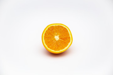 Fototapeta premium slice of orange isolated on white background