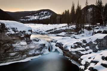 river in winter