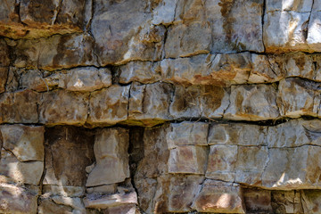 sandstone rock details close up