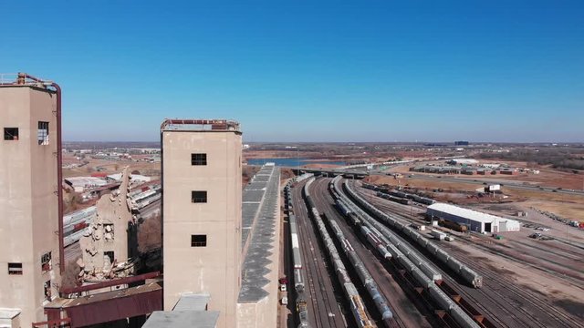 Elevator and trains