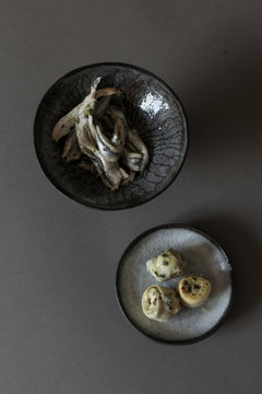 Ceramic with seafood