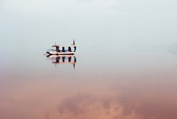 Boat on lake