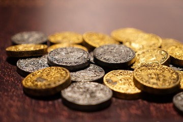 Ancient coins are collectibles.