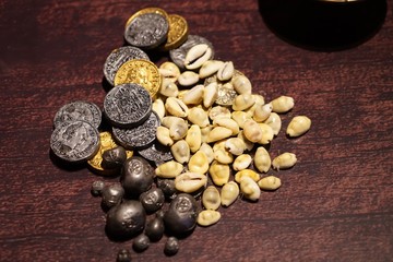 Ancient coins are collectibles.