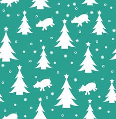 New year, Christmas pattern