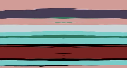 Papier Peint photo Rayures horizontales Marron, gris, vert motif d& 39 été sans couture à rayures étroites de marin. Lignes de hipster horizontales texturées à la mode, conception de tissu masculin de pinceau. Fond de piste de vecteur aquarelle rayures transparentes.
