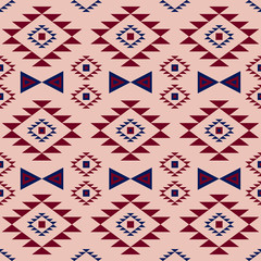 Ethnic tribal seamless pattern.Texture background. Vector illustration. Geometric print. Boho, aztec style. Cloth design, wallpaper, wrapping, cover, textile
