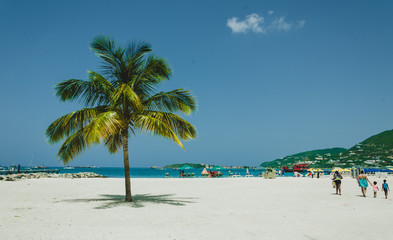 Beautiful beach in St.Maarten