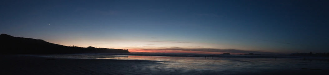 Fototapeta na wymiar Beach Sunset Panorama