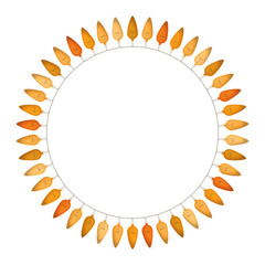 christmas lights in a circle isolated icon