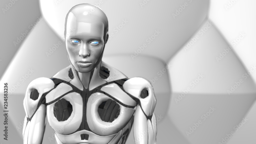 Wall mural ai artificial intelligence simulation of human intelligence by machines