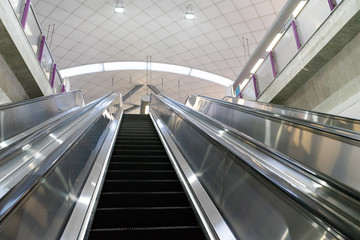 The escalator, clear moment.