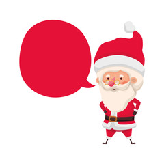 santa claus with speech bubble