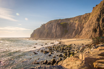 Cliff Overlooking the Ocean Coastline