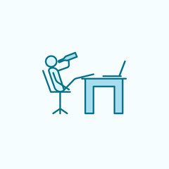 drink at work outline icon