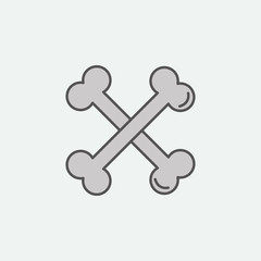 Halloween Bones colored icon. One of the Halloween collection icons for websites, web design, mobile app